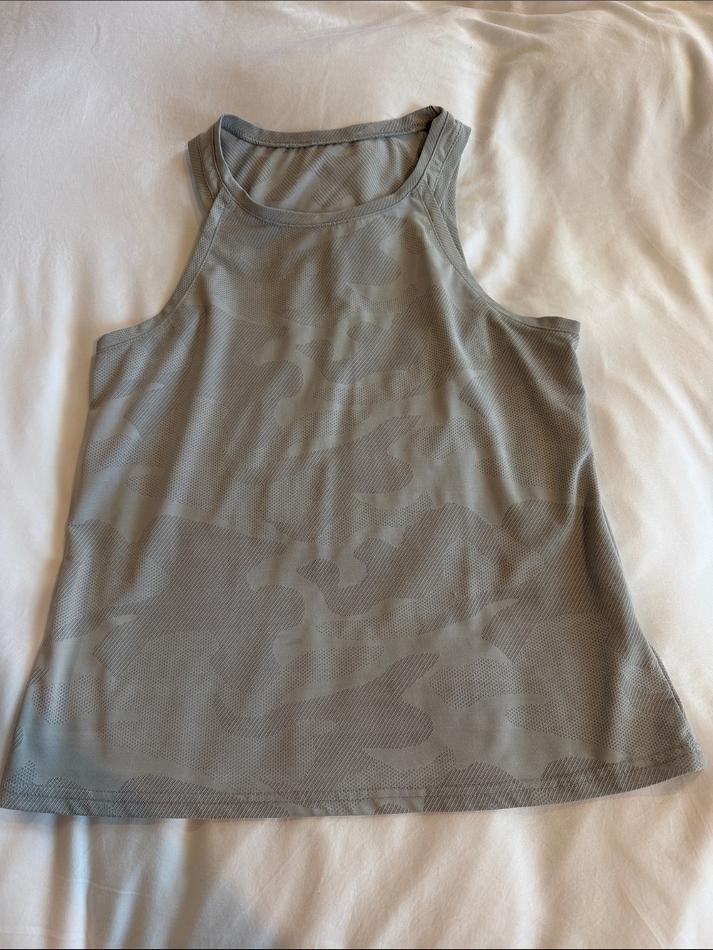 SHEIN Light Gray Camo Muscle Tank